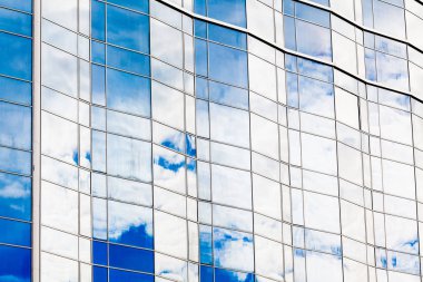 Modern bina cam duvar. Cam duvar Tasarım arka plan