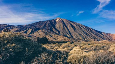 Teide Milli Parkı, Tenerife, Kanarya Adaları, İspanya. Volkan T