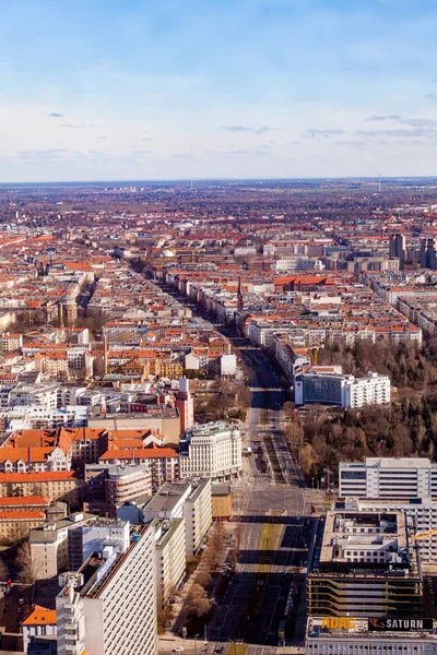 Vue aérienne de la ville de Berlin Allemagne. Berlin skyli — Photo