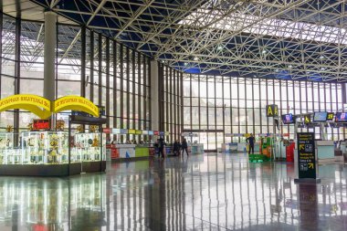 Sochi, Rusya Federasyonu - Februar 02 2017: Halklar olaraktan bir Terminal