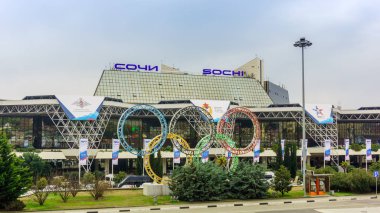 Sochi, Rusya Federasyonu - Februar 02, 2017: Adler airp bina