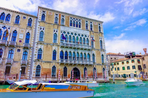 Grand Canal in Venedig, Italien. Venedig Wahrzeichen — Stockfoto