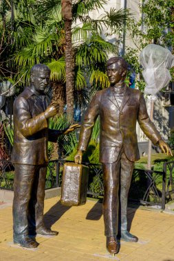 Soçi, Rusya - 30 Ocak 2016: Bir anıt Papanov, Mironov'un, t