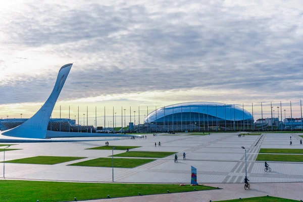 Rusia, Sochi - 16 de enero de 2016. Parque Olímpico en Adler — Foto de Stock