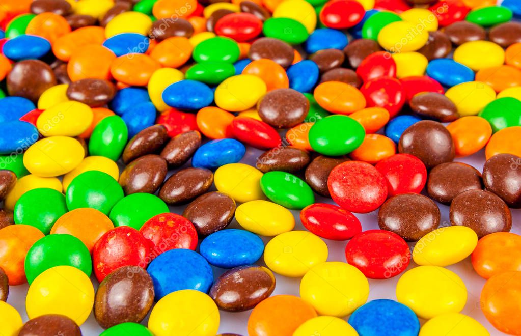 colorful candies. Colorful chocolate candy for backgrounds — Stock