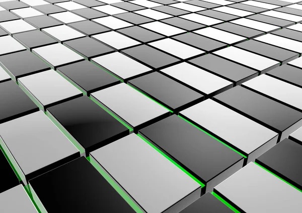 Abstract perspective background. cubes background - 3d render — Stock Photo, Image