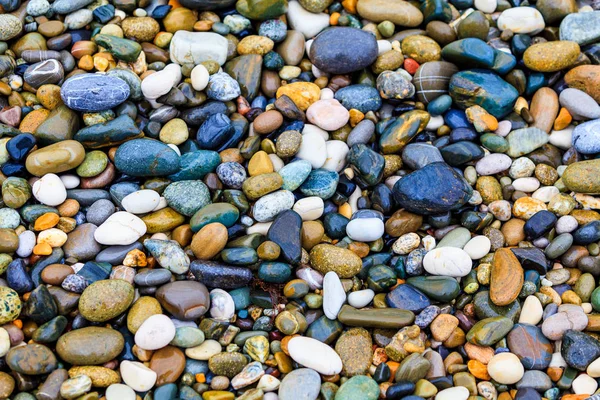 Kamienie na plaży. kamienne podłoże — Zdjęcie stockowe