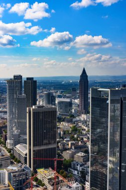 Skyline Frankfurt Frankfurt, Alman Maintower üzerinden görüntülemek