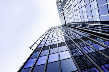 modern mimari. gökdelenler. ofis binaları. Cam silhou