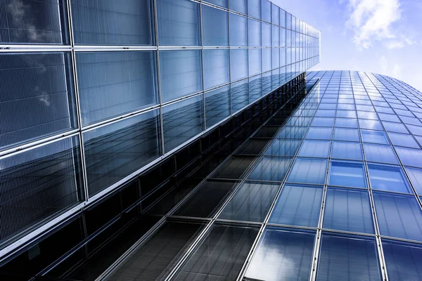 Moderne Architektur. Wolkenkratzer. Bürogebäude. Glassilhou — Stockfoto