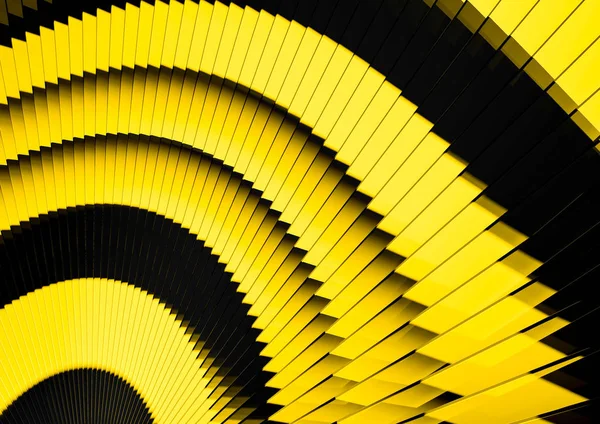 Yellow and black background. Abstract 3d rendering — Stock Photo, Image