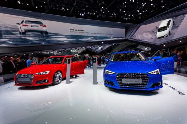 Frankfurt - 22 Eylül 2015: 66 IAA (Inte gösterilen Audi