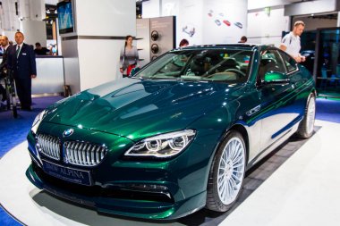 FRANKFURT, GERMANY - SEPTEMBER 23, 2015:  Alpina B6 Bi-Turbo pre
