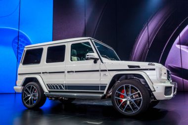 Frankfurt, Almanya - 23 Eylül, 2015:Mercedes Benz G63 Amg (W