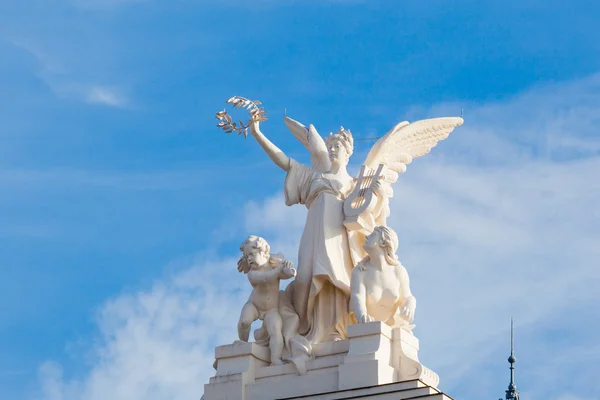 Sculpture on the top of the Zurich Opera House building — Stock Photo, Image