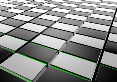 soyut bakış açısı arka plan. küpleri - 3d render arka plan