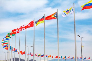 Sochi, Rusya, 11 Mart 2017: Olympic park nesnelerin görünümünü.