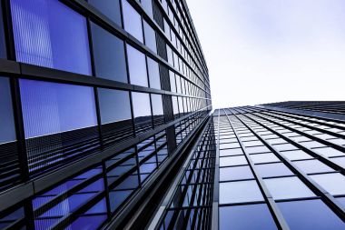 modern mimari. gökdelenler. ofis binaları. Cam silhou