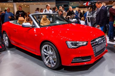 Frankfurt - 22 Eylül 2015: 66 IAA (Inte gösterilen Audi