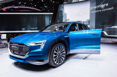 FRANKFURT, GERMANY - September 23, 2015: Audi e-tron quattro con