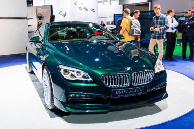 FRANKFURT, GERMANY - SEPTEMBER 23, 2015:  Alpina B6 Bi-Turbo pre