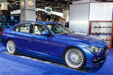 Frankfurt, Almanya - 23 Eylül 2015: 66 Uluslararası Motor Show sunulan Bmw Alpina