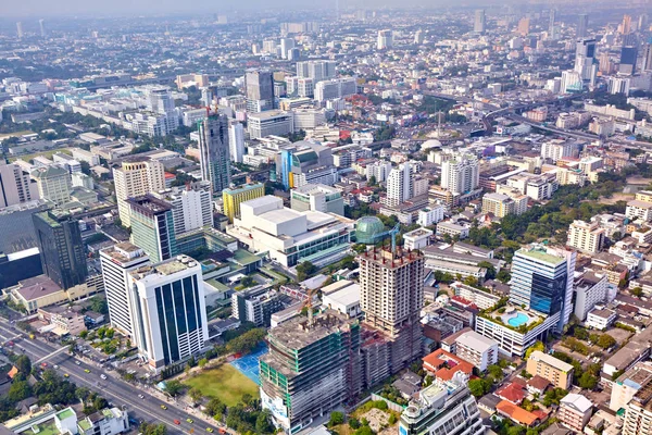 Bangkok Cityscape Bölgesinin Yüksek Bina Ile — Stok fotoğraf