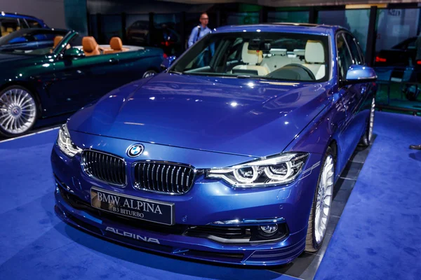 FRANKFURT, ALEMANIA - 23 DE SEPTIEMBRE DE 2015: BMW ALPINA presenta — Foto de Stock