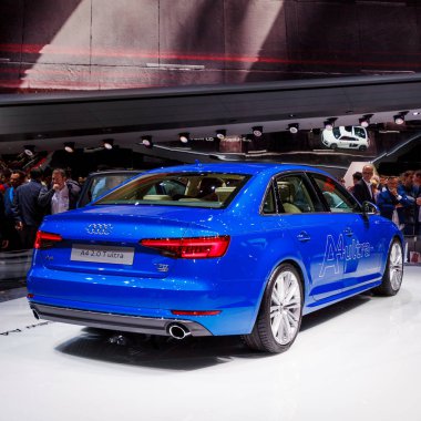 Frankfurt - 22 Eylül 2015: 66 IAA (Inte gösterilen Audi