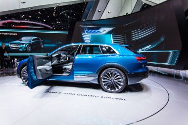 FRANKFURT, GERMANY - September 23, 2015: Audi e-tron quattro con