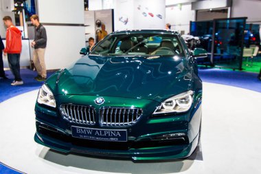 FRANKFURT, GERMANY - SEPTEMBER 23, 2015:  Alpina B6 Bi-Turbo pre