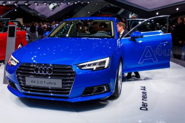Frankfurt - 22 Eylül 2015: 66 IAA (Inte gösterilen Audi