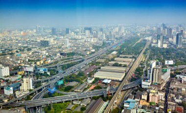 Bangkok Cityscape, iş bölgesinin yüksek bina ile