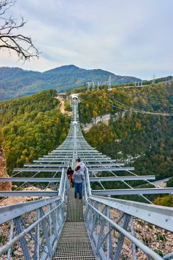 Soçi, Rusya - Ekim 23, 2016: Skypark Aj Hackett Sochi lo olduğunu