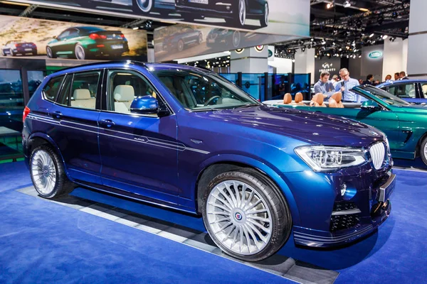 FRANKFURT, GERMANY - SEPTEMBER 23, 2015:  BMW ALPINA presented o — Stock Photo, Image