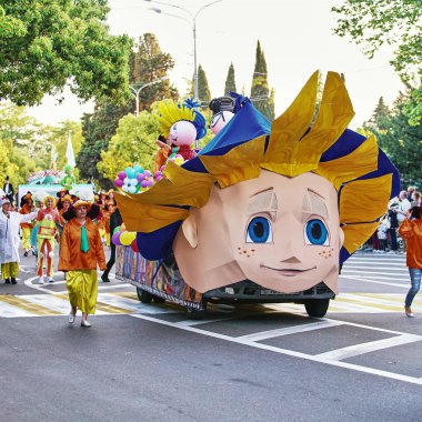 Sochi, Rusya Federasyonu. 27 Mayıs 2017 karnaval göstermek için ope adanmış