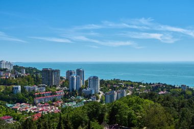 Sochi havadan görünümü. Rusya