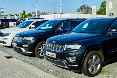 Mönchengladbach, Almanya - 30 Nisan 2017: Güzel jip araba p