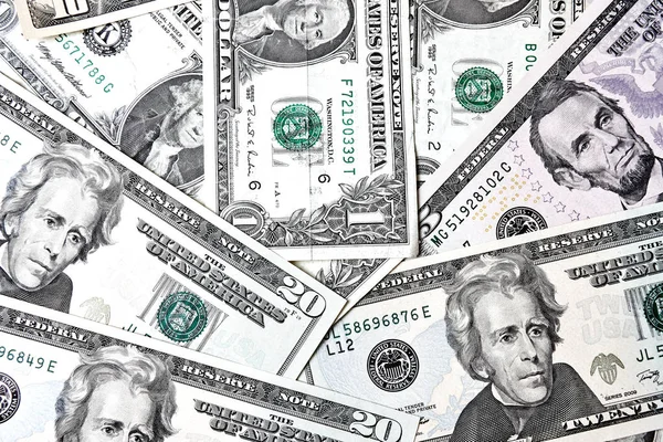 Dolarlarına arka plan. Doları banknot
