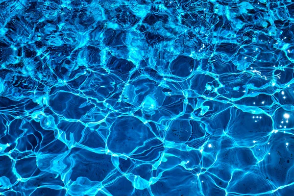 水抽象背景。蓝色水波纹背景 图库照片
