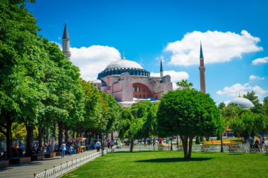 Istambul, Turkey 11.07.2017. Sultan Ahmet park in Istanbul, Turk