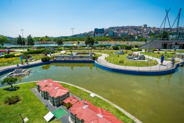 Istanbul, Türkiye - 12 Temmuz, 2017: Miniaturk olduğunu bir minyatür Parkı 