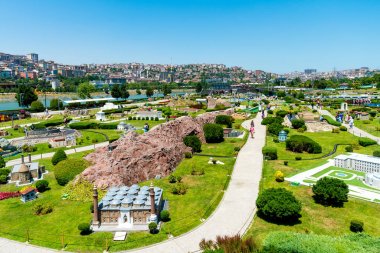 Istanbul, Türkiye - 12 Temmuz, 2017: Miniaturk olduğunu bir minyatür Parkı 