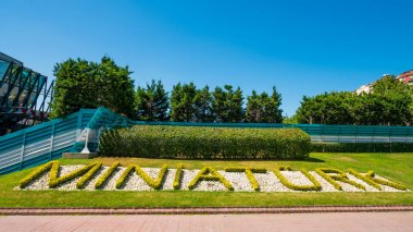 Istanbul, Türkiye - 12 Temmuz, 2017: Miniaturk olduğunu bir minyatür Parkı 