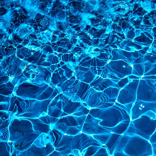 水抽象背景。蓝色水波纹背景 — 图库照片