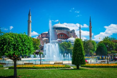 Istambu, Türkiye'nin Temmuz 2017. Istanbul, Türkiye, Sultanahmet'deki Sultanahmet Camii