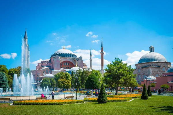 Istambul, Turkey 11.07.2017. Sultan Ahmet park in Istanbul, Turk