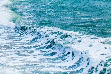 Fırtına deniz manzarası görünümünü. Güzel deniz manzara