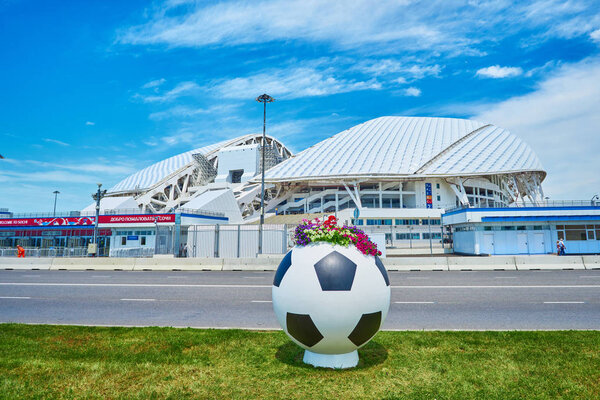 SOCHI, RUSSIA - JUNE 18, 2017: Stadium "Fisht" in the Olympic Pa