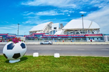 SOCHI, ADLER, RUSSIA - JUNE 18, 2017: Stadium Fisht at Olympic P clipart